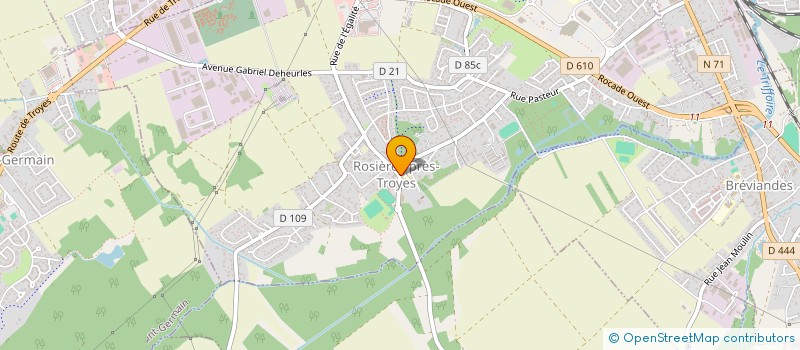 localisation de l'entreprise ROSIERES OMNI SPORTS  ROSIERES-PRES-TROYES