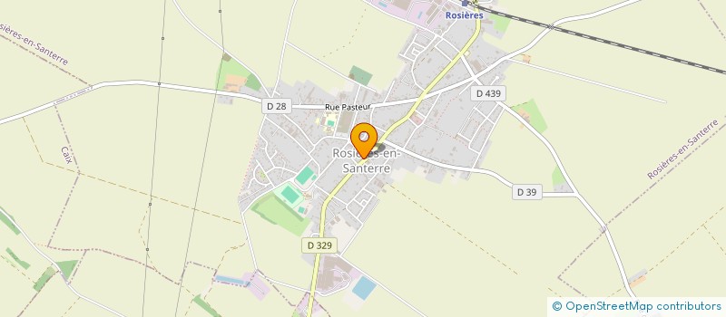 localisation de l'entreprise ROSIERES ONEWALL HANDBALL  ROSIERES-EN-SANTERRE