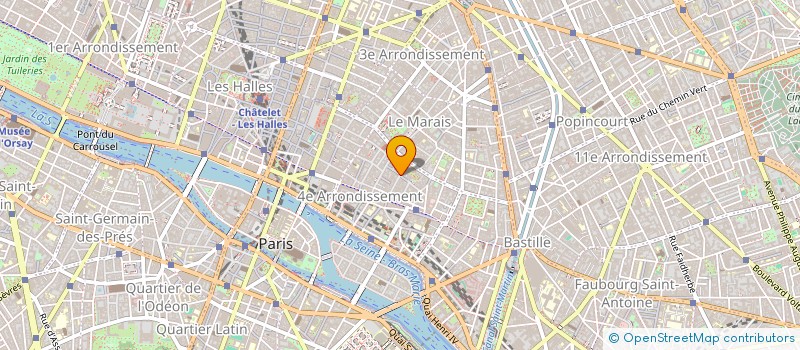 localisation de l'entreprise ROSIERS ALIMENTATION à PARIS