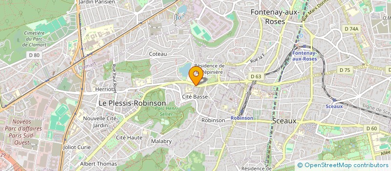 localisation de l'entreprise ROSIERS INVESTISSEMENTS BLR à LE PLESSIS-ROBINSON