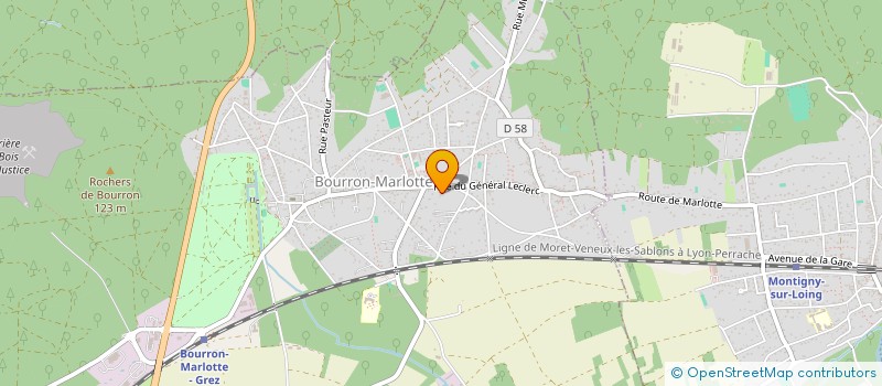 localisation de l'entreprise ROSIGOR  BOURRON-MARLOTTE