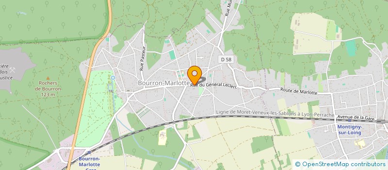 localisation de l'entreprise ROSIGREZ  BOURRON-MARLOTTE