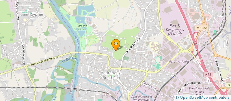 localisation de l'entreprise ROSILOE  ANDREZIEUX-BOUTHEON