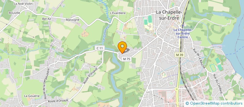 localisation de l'entreprise ROSINCA à LA CHAPELLE-SUR-ERDRE