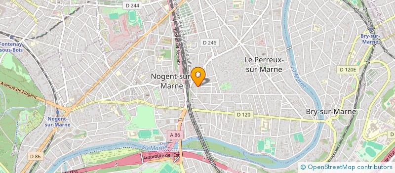 localisation de l'entreprise ROSINE FERRARI  LE PERREUX-SUR-MARNE