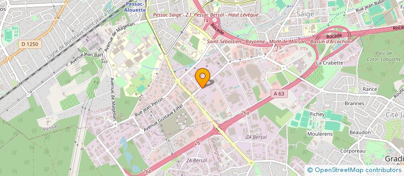 localisation de l'entreprise ROSIRIS 1 à PESSAC