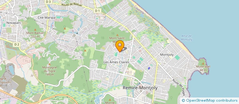localisation de l'entreprise ROSIRIS 2  REMIRE-MONTJOLY