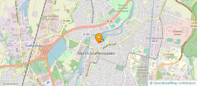 localisation de l'entreprise ROSIVAL DESIGN  ILLKIRCH-GRAFFENSTADEN