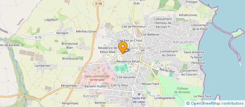localisation de l'entreprise ROSKO SHIPPING à SAINT-POL-DE-LEON