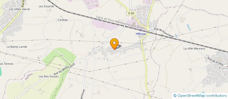 localisation de l'entreprise ROSLIN  YFFINIAC