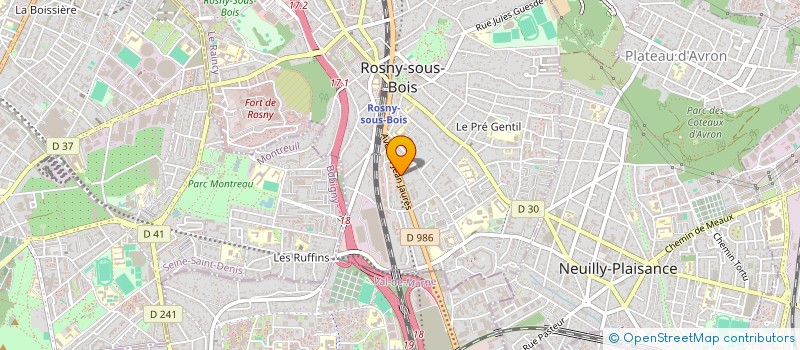 localisation de l'entreprise ROSNY 1 à ROSNY-SOUS-BOIS