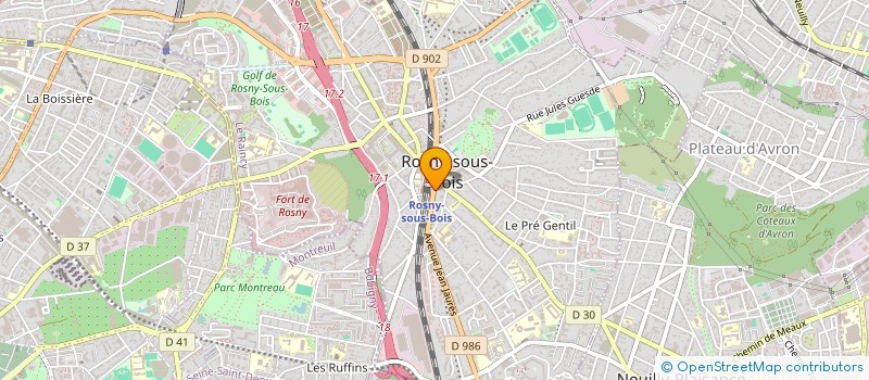 localisation de l'entreprise ROSNY EXOTICS à ROSNY-SOUS-BOIS