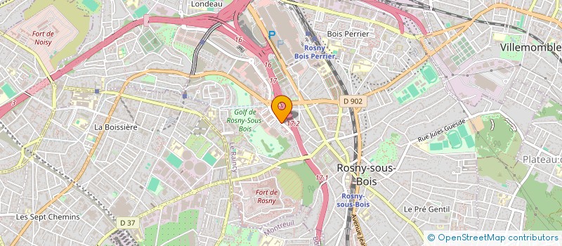 localisation de l'entreprise ROSNY FOOD à ROSNY-SOUS-BOIS