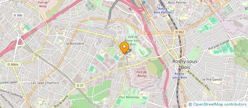 localisation de l'entreprise ROSNY FUTSAL CLUB à ROSNY-SOUS-BOIS
