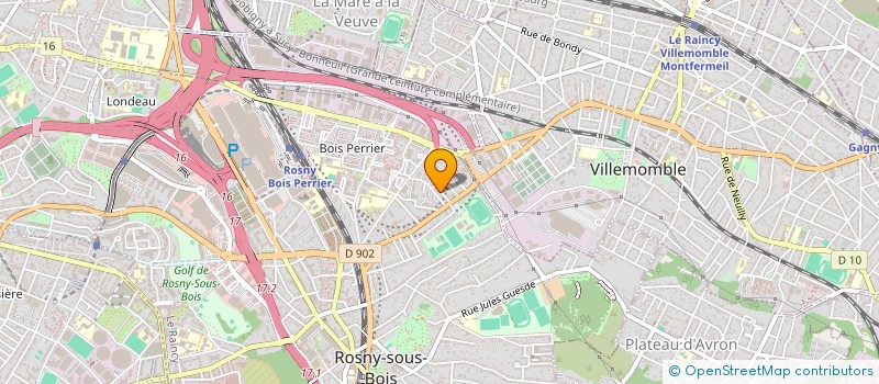 localisation de l'entreprise ROSNY IMMO à ROSNY-SOUS-BOIS