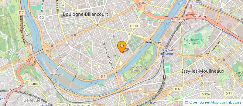 localisation de l'entreprise ROSNY LECLERC à BOULOGNE-BILLANCOURT