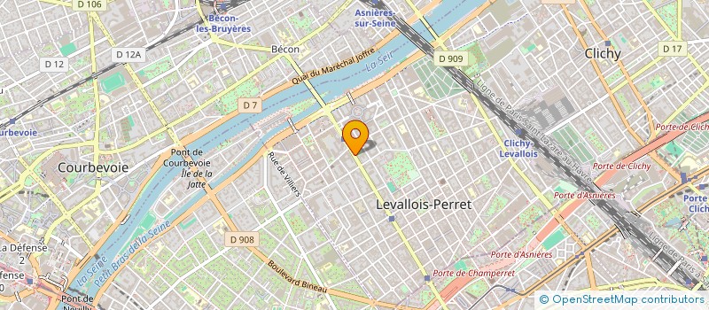 localisation de l'entreprise ROSNY LECLERC à LEVALLOIS-PERRET