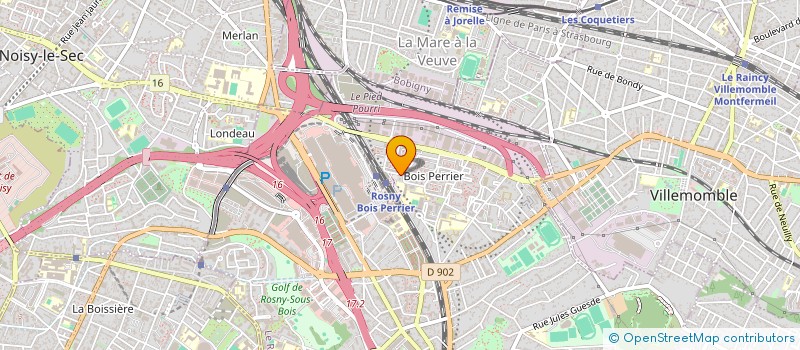 localisation de l'entreprise ROSNY POTAGERS à ROSNY-SOUS-BOIS