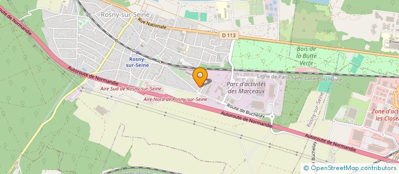 localisation de l'entreprise ROSNY SPORT ATTITUDE  ROSNY-SUR-SEINE