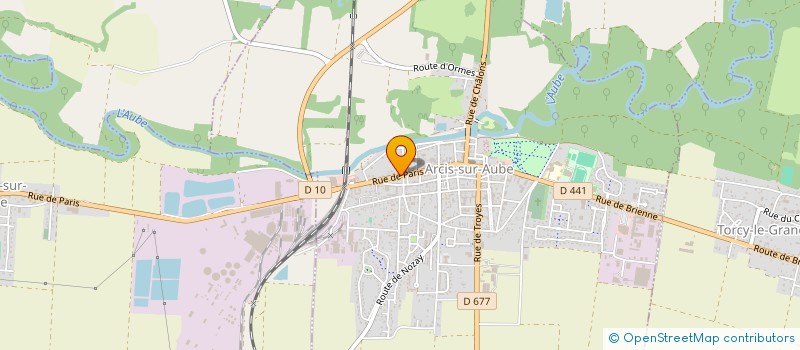 localisation de l'entreprise ROSO  ARCIS-SUR-AUBE