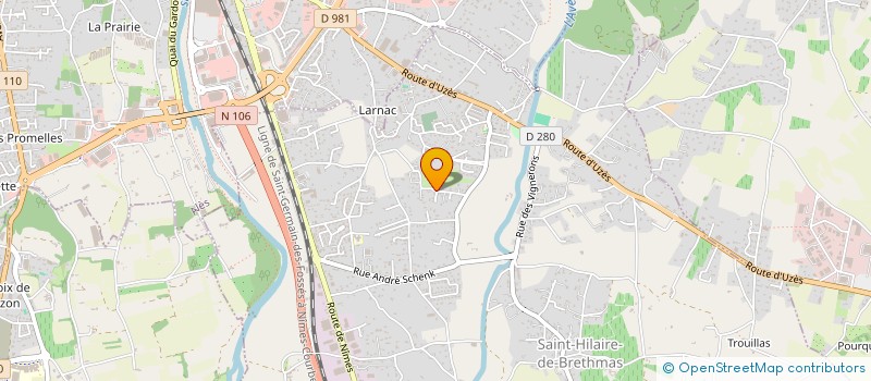 localisation de l'entreprise ROSOELA  SAINT-HILAIRE-DE-BRETHMAS