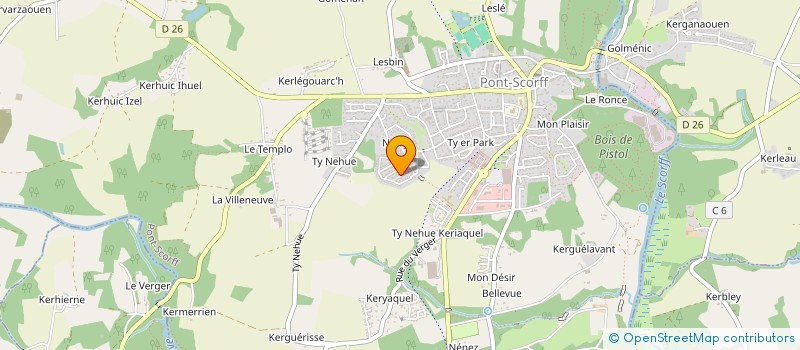 localisation de l'entreprise ROSPAR PERUYERO  PONT-SCORFF