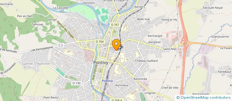 localisation de l'entreprise ROSPARS LE GOLVAN  PONTIVY