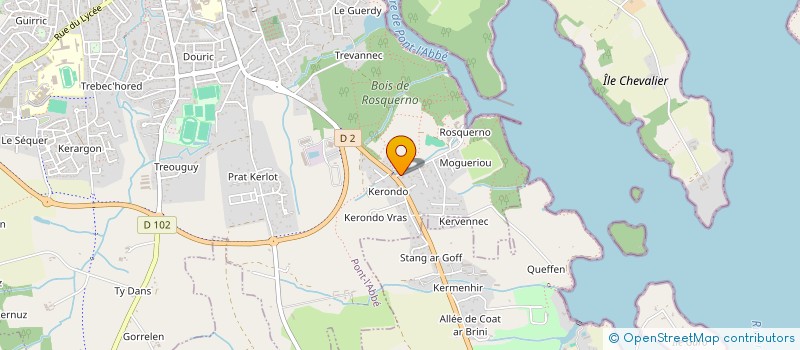 localisation de l'entreprise ROSQUERNO  PONT-L'ABBE