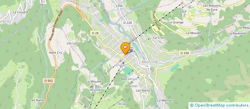 localisation de l'entreprise ROSS'HAIR ATTITUDE  MORZINE