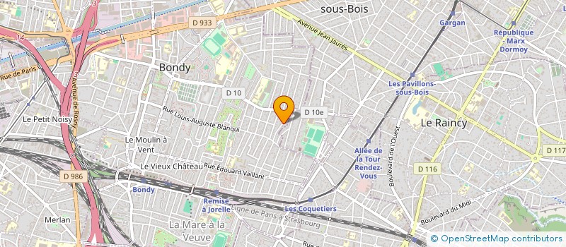 localisation de l'entreprise ROSSA LG  BONDY