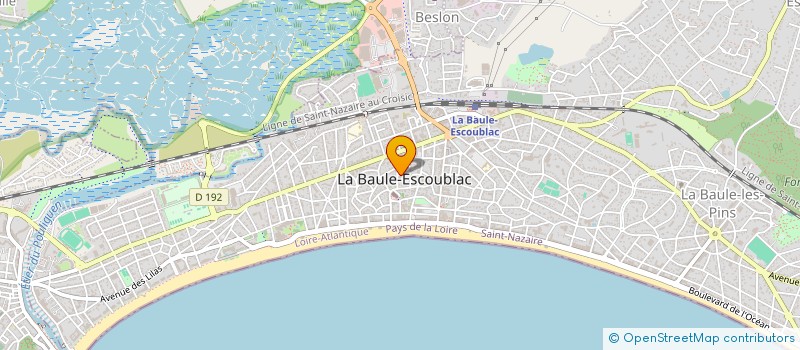 localisation de l'entreprise ROSSARD ASSURANCES à LA BAULE-ESCOUBLAC