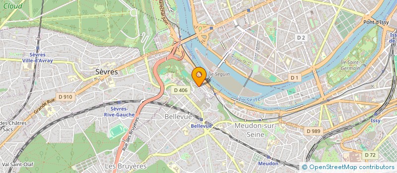 localisation de l'entreprise ROSSE DECOLLETAGE à SEVRES