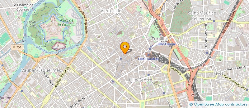 localisation de l'entreprise ROSSEL RADIO PUB à LILLE