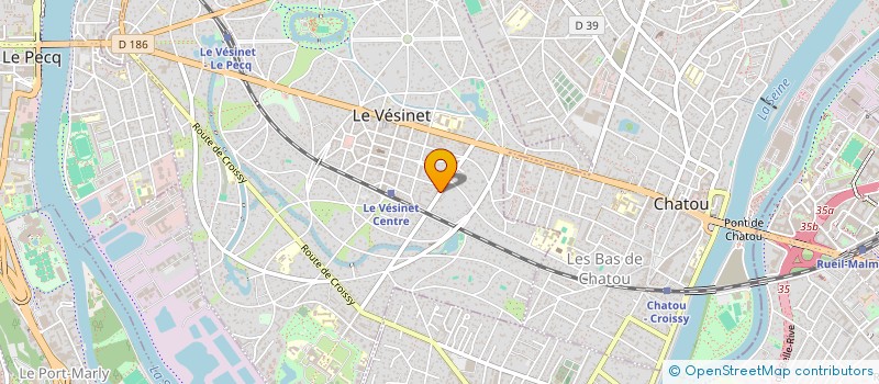 localisation de l'entreprise ROSSET CAMOE  LE VESINET