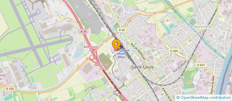 localisation de l'entreprise ROSSET LOCATIONS  SAINT-LOUIS