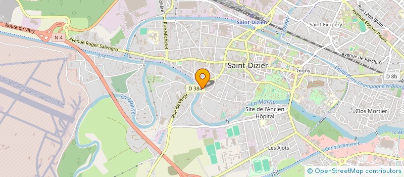 localisation de l'entreprise ROSSETTI AMIANTE à SAINT-DIZIER
