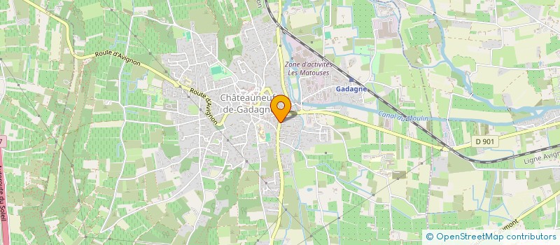 localisation de l'entreprise ROSSETTI INVEST  CHATEAUNEUF-DE-GADAGNE