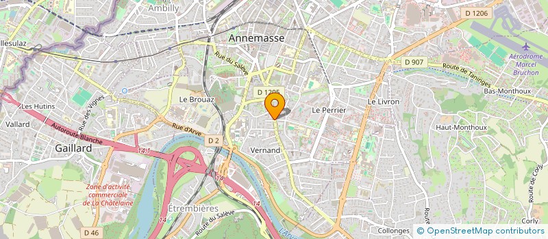 localisation de l'entreprise ROSSI à ANNEMASSE