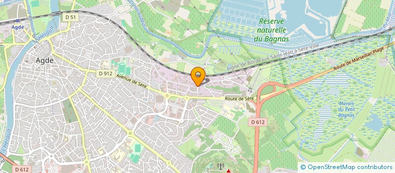 localisation de l'entreprise ROSSI ALU à AGDE