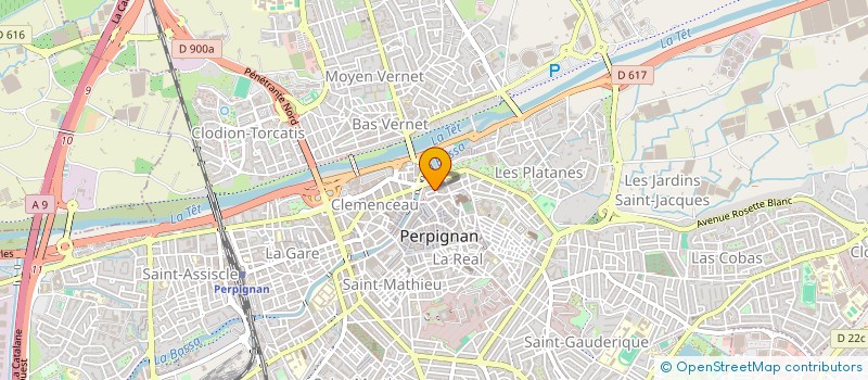 localisation de l'entreprise ROSSI ASSET  PERPIGNAN