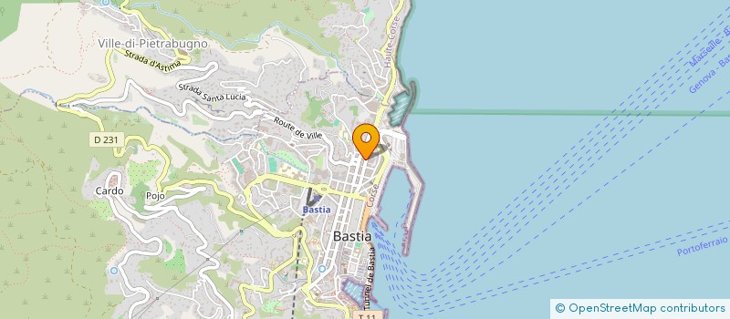 localisation de l'entreprise ROSSI AVOCAT à BASTIA
