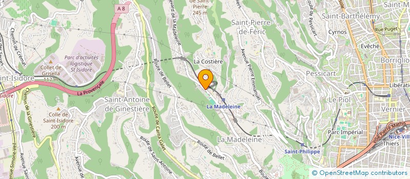 localisation de l'entreprise ROSSI ET ALESSANDRINI à NICE