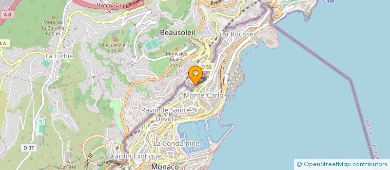 localisation de l'entreprise ROSSI ET ZARAGOZA à BEAUSOLEIL