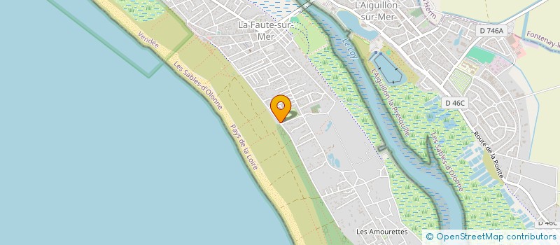 localisation de l'entreprise ROSSI FLOTS à L'AIGUILLON-LA-PRESQU'ILE
