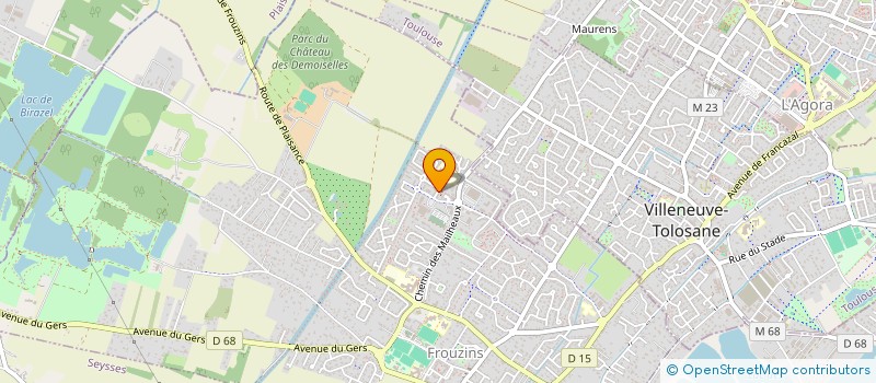 localisation de l'entreprise ROSSI NEGOCE DE MATERIAUX  FROUZINS