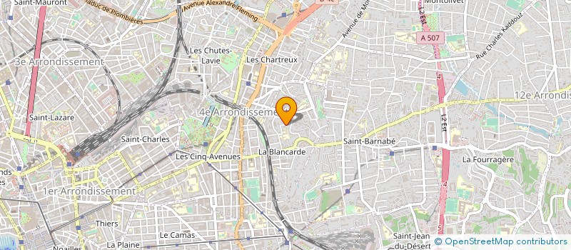 localisation de l'entreprise ROSSI PEINTURES à MARSEILLE