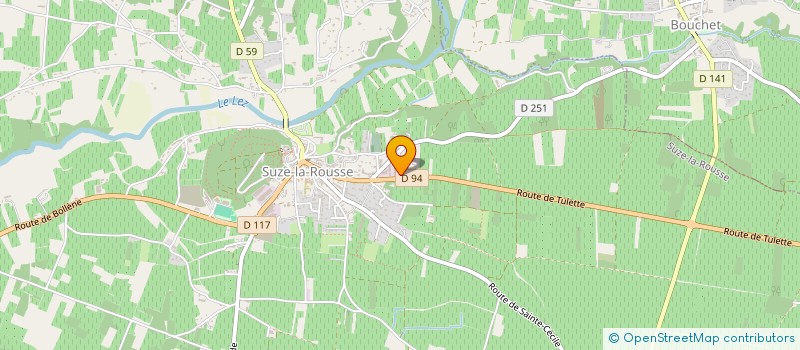 localisation de l'entreprise ROSSI TRIBOULET à SUZE-LA-ROUSSE