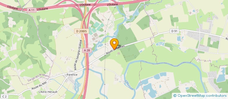 localisation de l'entreprise ROSSI WOOD à YVRE L EVEQUE
