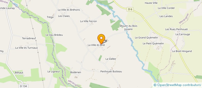 localisation de l'entreprise ROSSIGNOL ALAIN à MERDRIGNAC