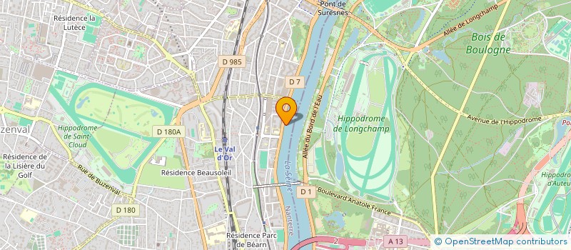 localisation de l'entreprise ROSSIGNOL ASSOCIES à SAINT-CLOUD